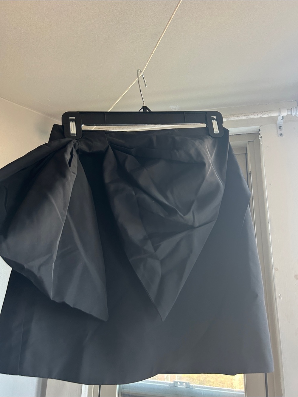 FARM Rio Black Bow-Accent Mini Skirt